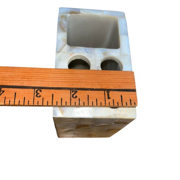 Capiz Mother of Pearl Toothbrush & toothpaste Holder Bed Bath & Beyond - Picture 11 of 11